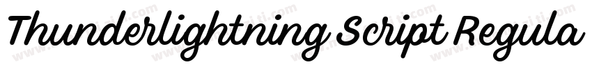 Thunderlightning Script Regular字体转换